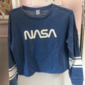 NASA cropped sweatshirt